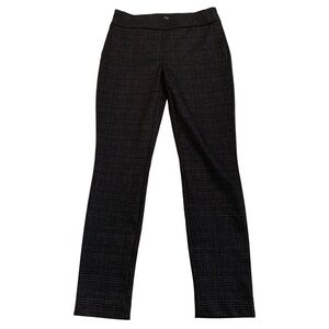 Dalia Black & Gray Plaid Dress Pants Size 8